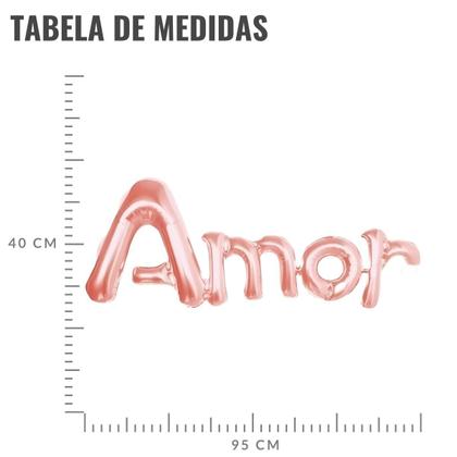 Imagem de Balão Metalizado Amor - 16 Polegadas
