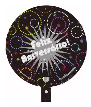 Imagem de Balão Metalizado Feliz Aniversário 18 = 45cm 04 unidades Top!