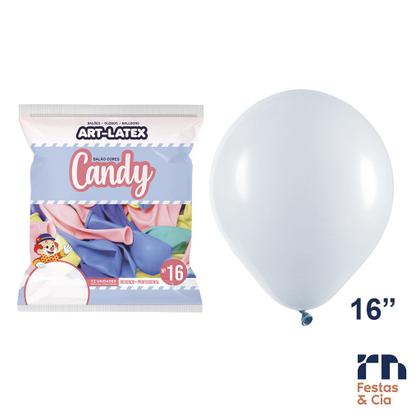 Imagem de Balão N16 Candy Color Cores Variados- 24 unidades Art Latex