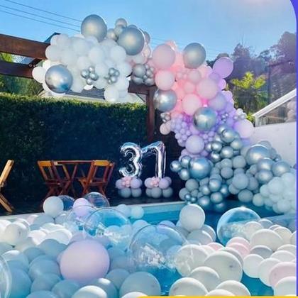 Imagem de BALAO PEROLA REDONDO - PIC PIC N05 - BRANCO - Pacote com 50 unidades.