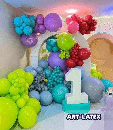 Imagem de BALÃO REDONDO ART-LATEX Nº 05 - AZUL CLARO - Pacote com 50 unidades