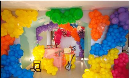 Imagem de BALÃO REDONDO LISO- ART-LATEX Nº 09 -  AMARELO - Pacote com 50 unidades