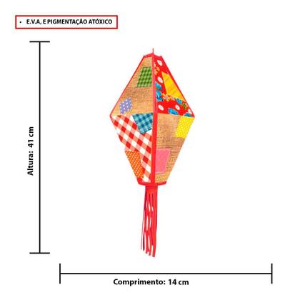 Imagem de Balão São João 3D Com Suporte pra Pendurar Decoração Festa Junina Externa Pode Molhar