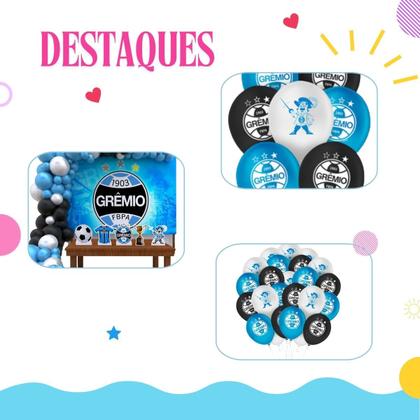 Imagem de Balão Tema Grêmio N9 Regina Festa Aniversario Decoração