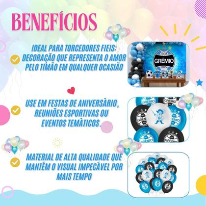 Imagem de Balão Tema Grêmio N9 Regina Festa Aniversario Decoração
