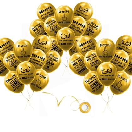 Imagem de Balão YiiiGoood, pacote com 30, 12 cm, látex, abandonador de escritório Going Away