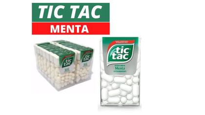 Imagem de Balas Tic Tac Sabor Menta Kit Com 14 Unidades