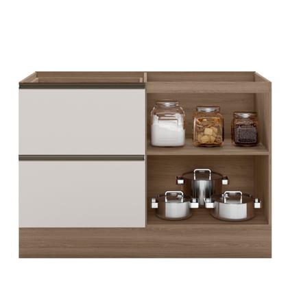 Imagem de Balcão 1 Porta 3 Gavetas 120cm Flex sem Tampo para Pia Etna