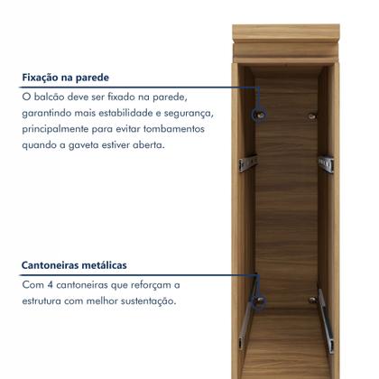 Imagem de Balcão 1 Porta Rainha 20Cm 100% Mdf