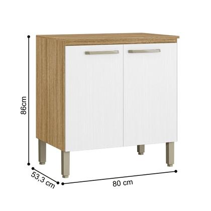 Imagem de Balcão 2 portas 800 c/ Tampo Lapis Freijó Supremo