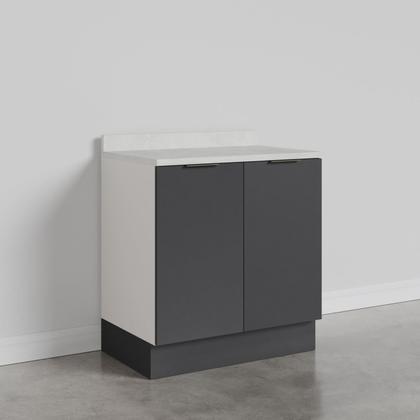 Imagem de Balcão 2 Portas 80cm com Tampo com Rodapé Puxador 150cm Ipanema CabeCasa MadeiraMadeira