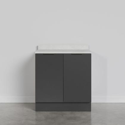 Imagem de Balcão 2 Portas 80cm com Tampo com Rodapé Puxador 150cm Ipanema CabeCasa MadeiraMadeira