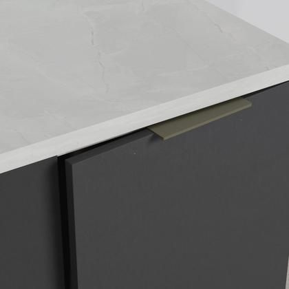 Imagem de Balcão 2 Portas 80cm com Tampo com Rodapé Puxador 150cm Ipanema CabeCasa MadeiraMadeira