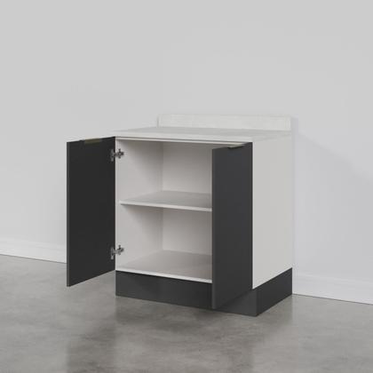 Imagem de Balcão 2 Portas 80cm com Tampo com Rodapé Puxador 150cm Ipanema CabeCasa MadeiraMadeira