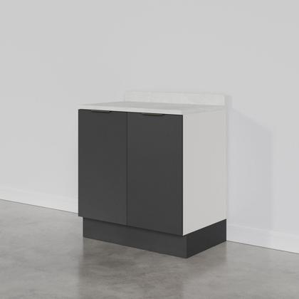 Imagem de Balcão 2 Portas 80cm com Tampo com Rodapé Puxador 150cm Ipanema CabeCasa MadeiraMadeira