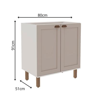 Imagem de Balcão 2 Portas sem Tampo 100% Mdf Americano Provençal Iluminata