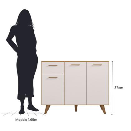 Imagem de Balcão 3 Portas 1 Gaveta (Com Tampo) 105cm Olinda - SSX Multicoisas