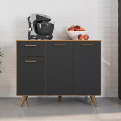 Imagem de Balcão 3 Portas 1 Gaveta (Com Tampo) 105cm Olinda - SSX Multicoisas