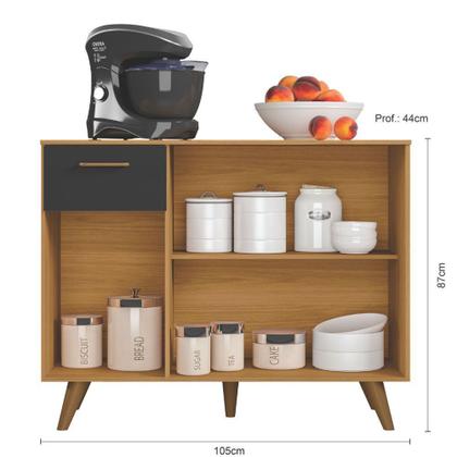 Imagem de Balcão 3 Portas 1 Gaveta Com Tampo Olinda