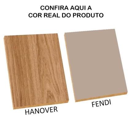 Imagem de Balcao 40cm 3 Gavetas Com Tampo e Pés 100% MDF Cozinha Modulada Provence Robel Hanover/Fendi