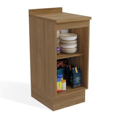 Imagem de Balcão 40cm com Tampo 1 Porta Botanic Kappesberg - Nogueira/Fendi