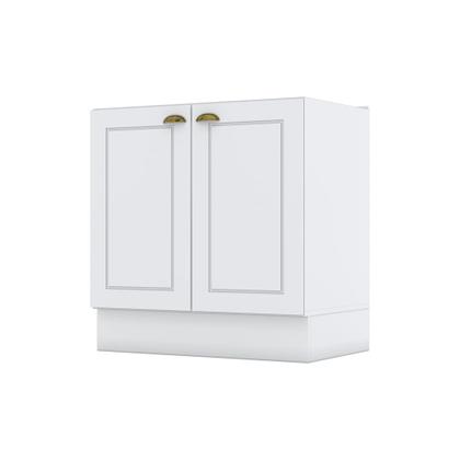 Imagem de Balcão 80cm 2 Portas (sem Tampo) Americana Henn - Branco HP Fosco