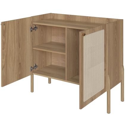 Imagem de Balcão Aparador Cantinho do Café Pés Madeira Moss A03 Hanover Roble - Lyam Decor