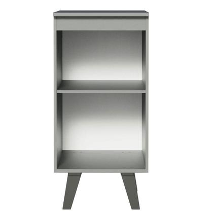 Imagem de Balcão Armário de Cozinha 40 cm 1 Porta Com Pés Cinza Nice Madesa