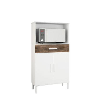 Imagem de Balcão Armário Organizador Microondas e Forno Duplo