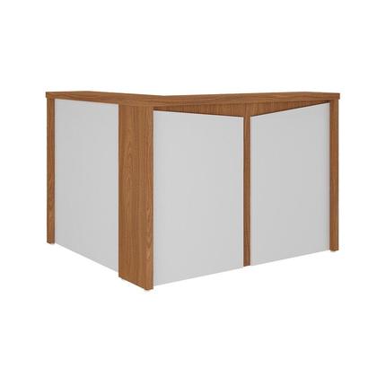 Imagem de Balcão artany atendimento - y37 - freijó/branco 6308