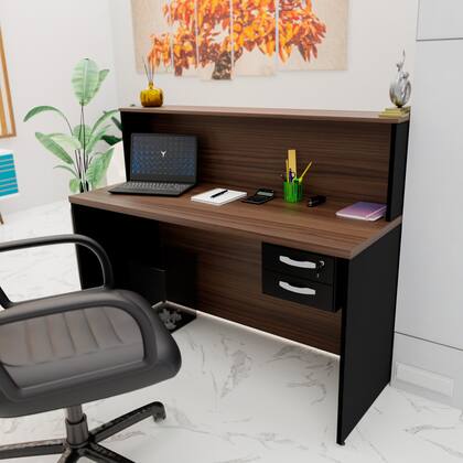 Imagem de Balcão Atendimento Recepção Consultório 1200x600 C/Gaveteiro