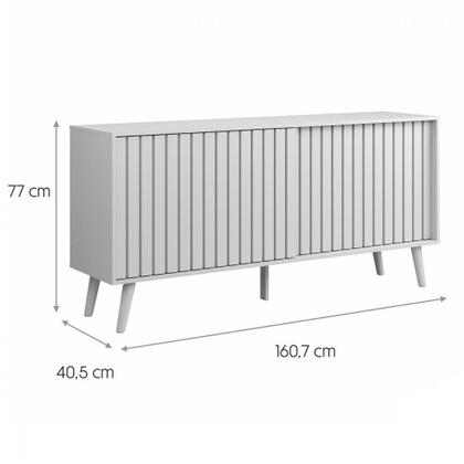 Imagem de Balcão Buffet Duna 2 Portas Ripado Nature - Tebarrot