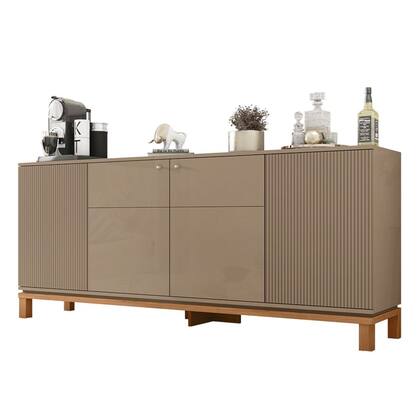 Imagem de Balcão Buffet Sala de Jantar 179cm Lucca Areia/Freijó C01 - Mpozenato