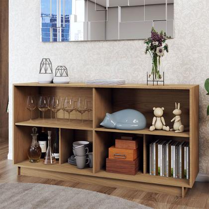 Imagem de Balcão Buffet Spazio 4 Portas com Vidro Preto Fosco - Panorama Móveis