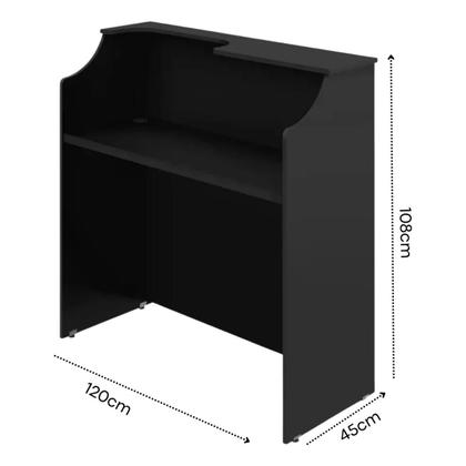 Imagem de Balcão Caixa Atendimento 120cm MDP para Recepção PDV Vallet Comercial Petshop Farmacia Loja