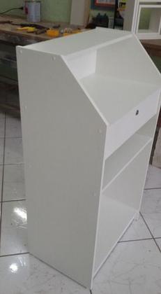 Imagem de Balcão Caixa Box Branco Loja Comercio Atendimento