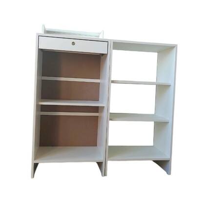 Imagem de Balcão Caixa + Vitrine Expositor Atendimento Lojas E Comércios 100% Mdf Branco - Suprema Móveis