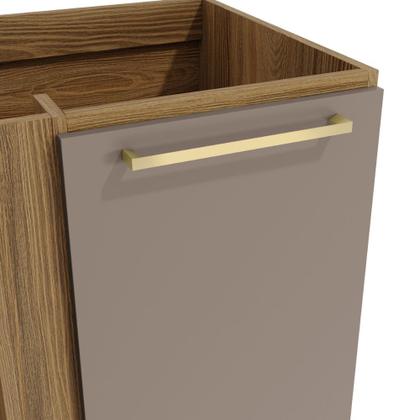 Imagem de Balcão Canto Reto 1 Porta (sem Tampo) Botanic Kappesberg - Nogueira/Fendi
