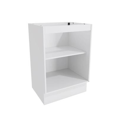 Imagem de Balcão Celeste Kappesberg 100% MDF 1 Porta Branco/Nogueira 60cm