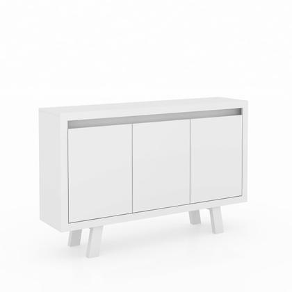 Imagem de Balcão com 3 Portas para Escritório 135x87cm ME4120 Branco
