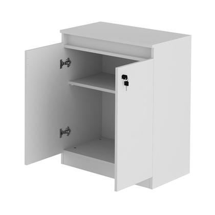 Imagem de Balcão com Chave para Escritório Home Office ME4149 Branco G69 - Gran Belo