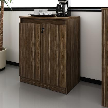 Imagem de Balcão com Chave para Escritório Home Office ME4149 Nogal G69 - Gran Belo