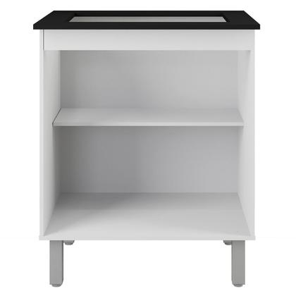 Imagem de Balcao Com Tampo 75 cm Para Cooktop 5 Bocas 9255 Branco Mobbs