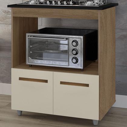 Imagem de Balcao Com Tampo Cooktop 4 Bocas 75cm 9440 Savana Off White Mobbs