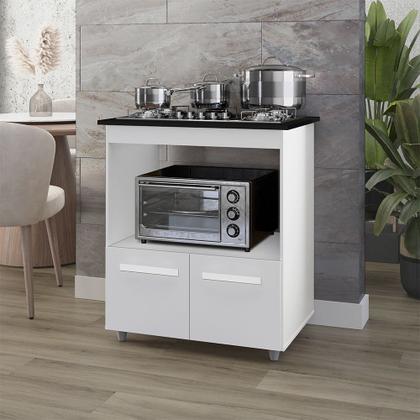 Imagem de Balcao Com Tampo Cooktop 5 Bocas 75cm 9445 Branco Mobbs