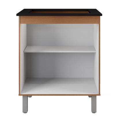 Imagem de Balcão Cooktop 5 Bocas com 2 Portas Jade Savana/Preto - Moblis