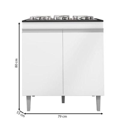 Imagem de Balcão Cooktop Andréia Branco - Ajl