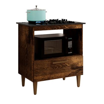 Imagem de Balcão Cooktop Eliz 1 Porta 4 Bocas Kaiki Móveis