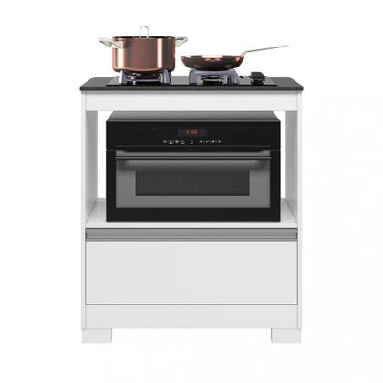 Imagem de Balcão Cooktop para fogão de até 4 Bocas 1 Gaveta NT 3110 Notável Móveis