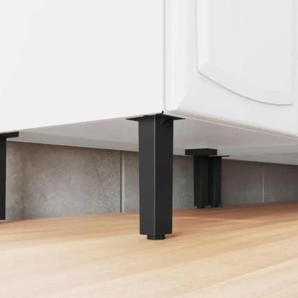 Imagem de Balcão Cozinha Armário Multiuso em Aço 160cm 4 Portas 2 Gavetas Sem Tampo New Premium